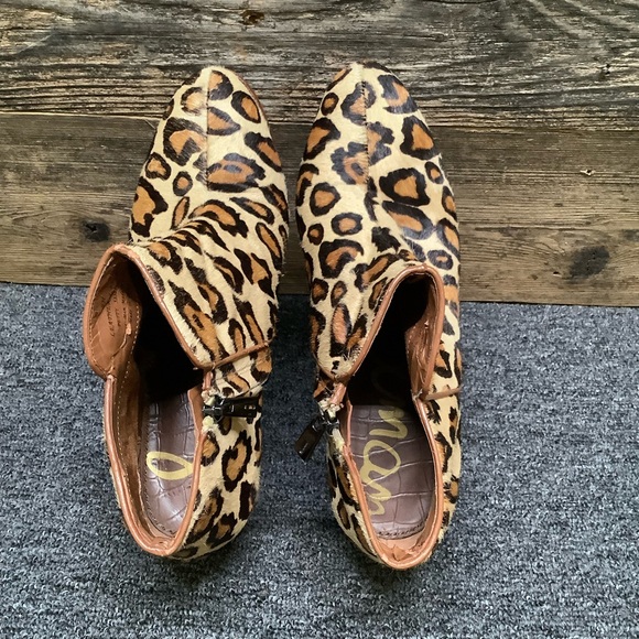 Sam Edelman Leopard Bootie, Size 9 - Picture 6 of 8